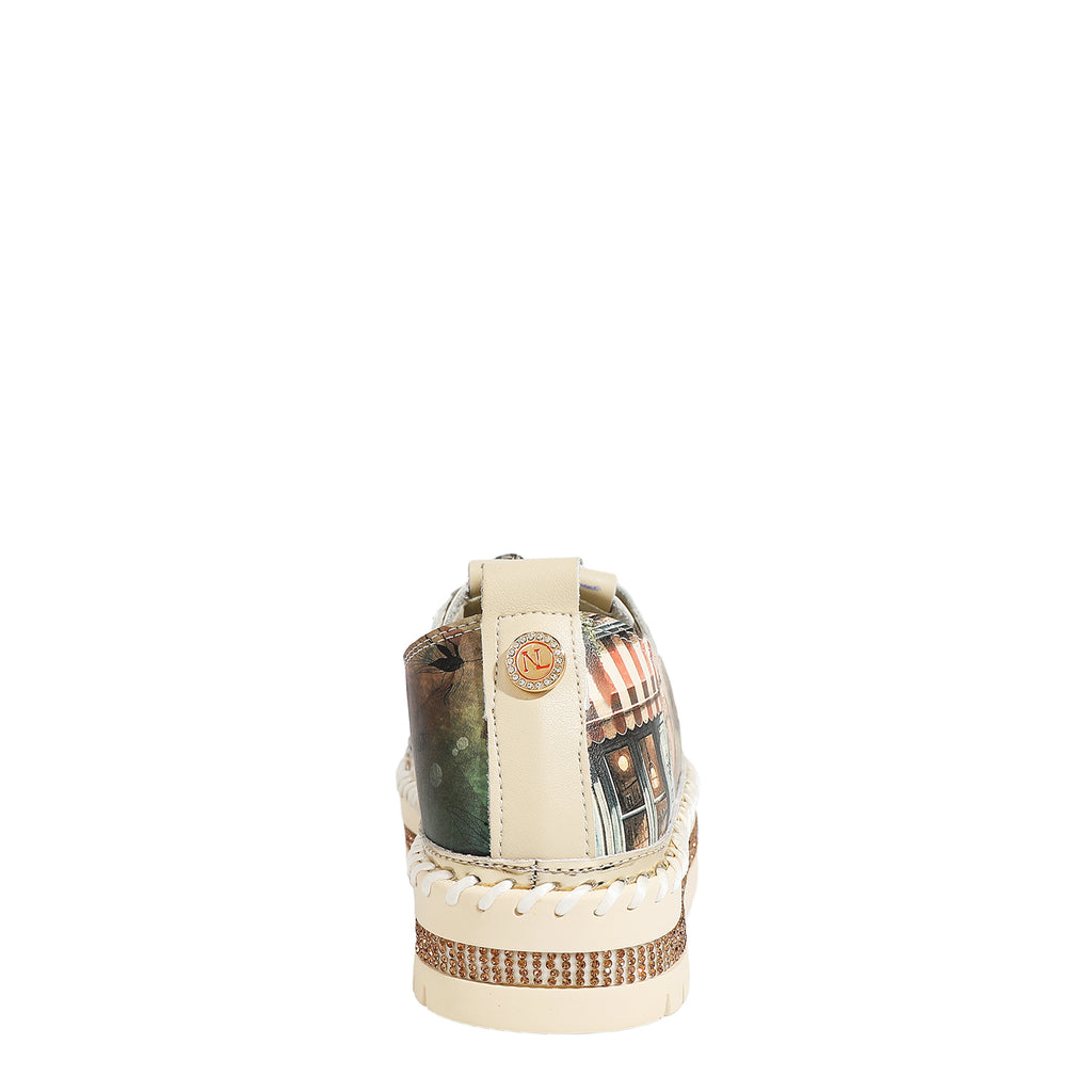 BLING23110 | Zapatillas de plataforma de cuero | Virtual Friend