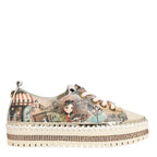 BLING23110 | Zapatillas de plataforma de cuero | Virtual Friend