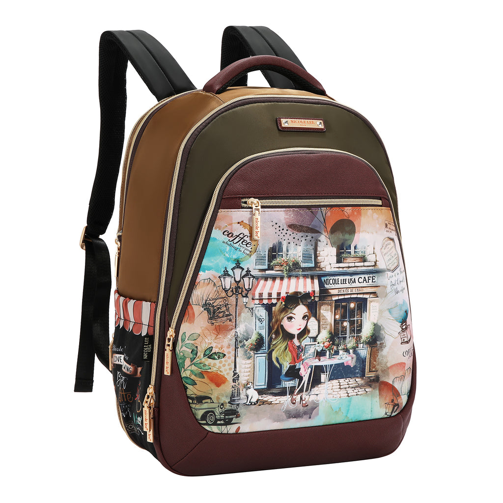 BP17604 | Mochila de moda con múltiples compartimentos | Virtual Friend