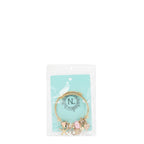BR8021 | Pulsera de cable dorada con charms marinos | Pink