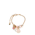 BR8022 | Pulsera de cadena dorada con charms | Pink