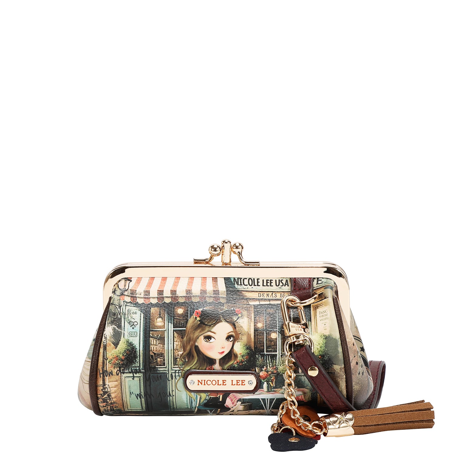 CP6614 | Monedero Kisslock con correa de muñeca | Virtual Friend