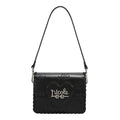 EMB17669 | Bolso satchel con logotipo NL en relieve | Black
