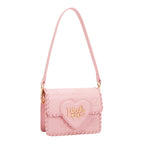 EMB17669 | Bolso satchel con logotipo NL en relieve | Pink