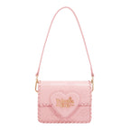 EMB17669 | Bolso satchel con logotipo NL en relieve | Pink