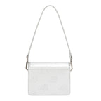 EMB17669 | Bolso satchel con logotipo NL en relieve | Silver
