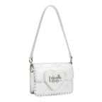 EMB17669 | Bolso satchel con logotipo NL en relieve | Silver