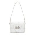 EMB17669 | Bolso satchel con logotipo NL en relieve | Silver