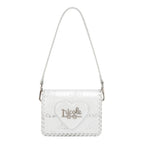 EMB17669 | Bolso satchel con logotipo NL en relieve | Silver