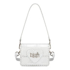 EMB17669 | Bolso satchel con logotipo NL en relieve | Silver