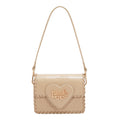 EMB17669 | Bolso satchel con logotipo NL en relieve | Taupe