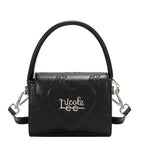 EMB17670 | Bolso crossbody con logotipo NL en relieve | Black