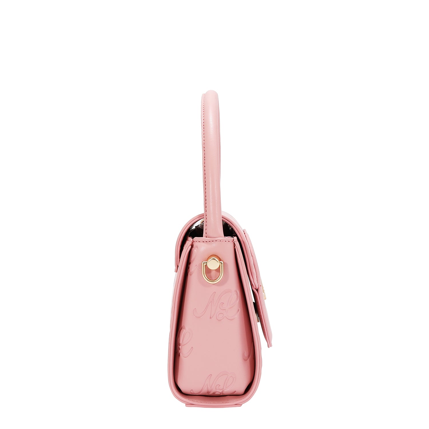 EMB17670 | Bolso crossbody con logotipo NL en relieve | Pink