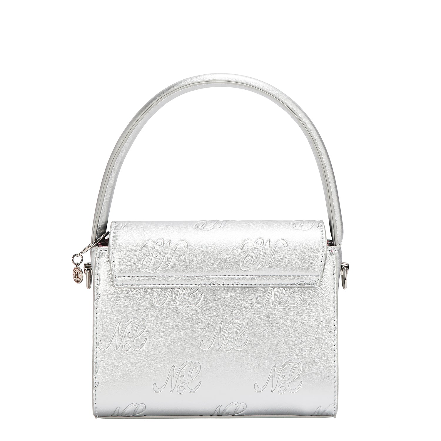 EMB17670 | Bolso crossbody con logotipo NL en relieve | Silver