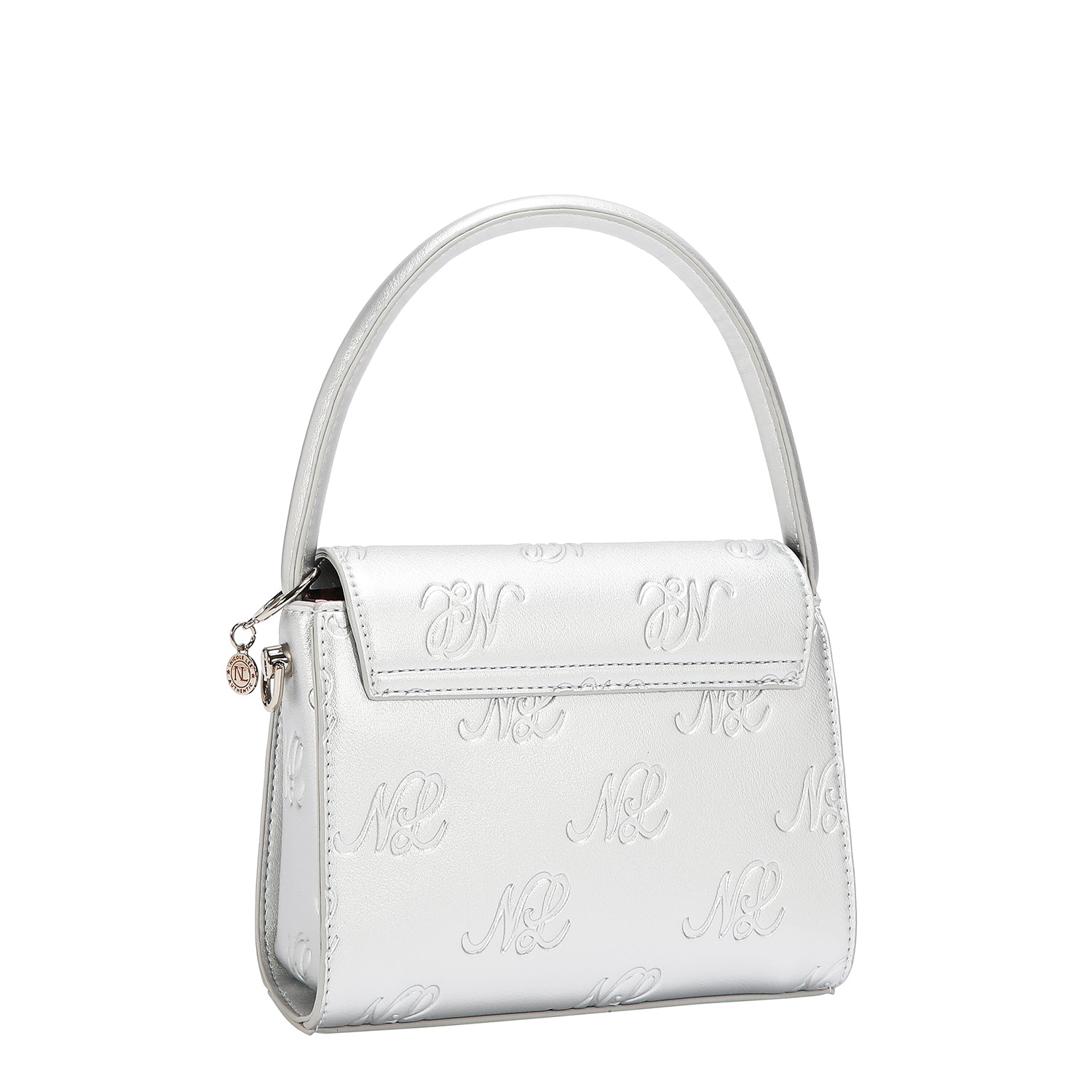 EMB17670 | Bolso crossbody con logotipo NL en relieve | Silver