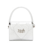 EMB17670 | Bolso crossbody con logotipo NL en relieve | Silver