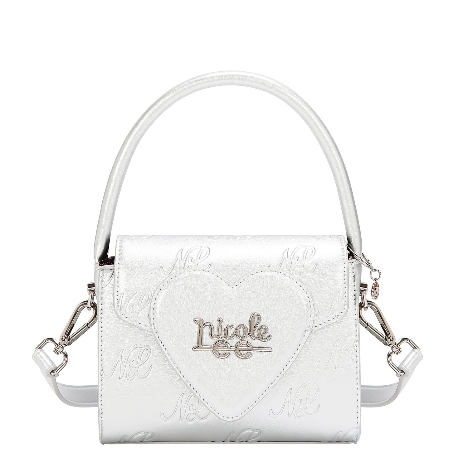 EMB17670 | Bolso crossbody con logotipo NL en relieve | Silver