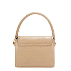 EMB17670 | Bolso crossbody con logotipo NL en relieve | Taupe