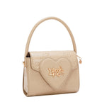 EMB17670 | Bolso crossbody con logotipo NL en relieve | Taupe