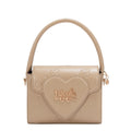 EMB17670 | Bolso crossbody con logotipo NL en relieve | Taupe