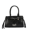 EMB17671 | Bolso de hombro con logotipo NL en relieve | Black