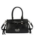 EMB17671 | Bolso de hombro con logotipo NL en relieve | Black