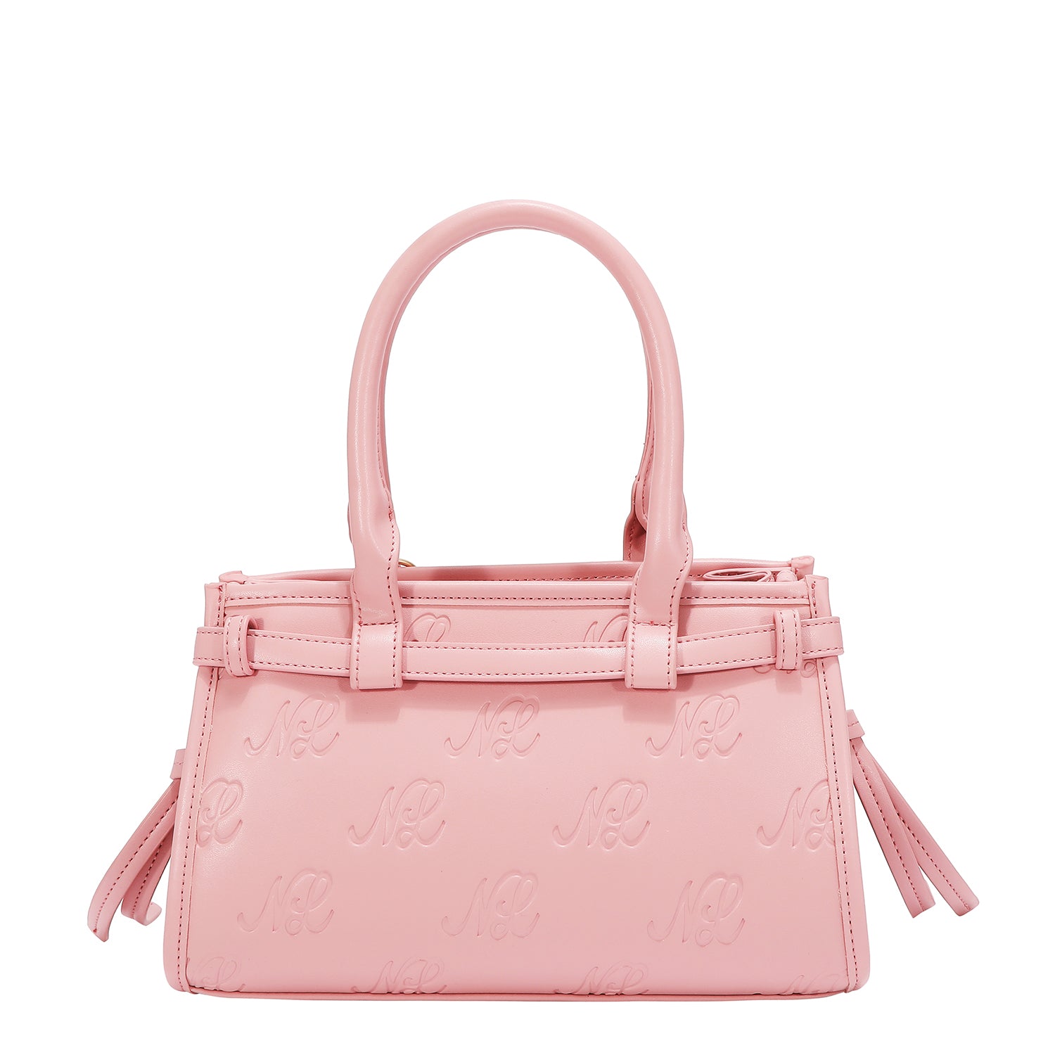 EMB17671 | Bolso de hombro con logotipo NL en relieve | Pink