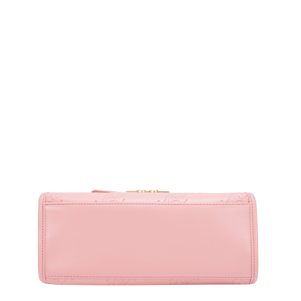 EMB17671 | Bolso de hombro con logotipo NL en relieve | Pink