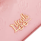 EMB17671 | Bolso de hombro con logotipo NL en relieve | Pink