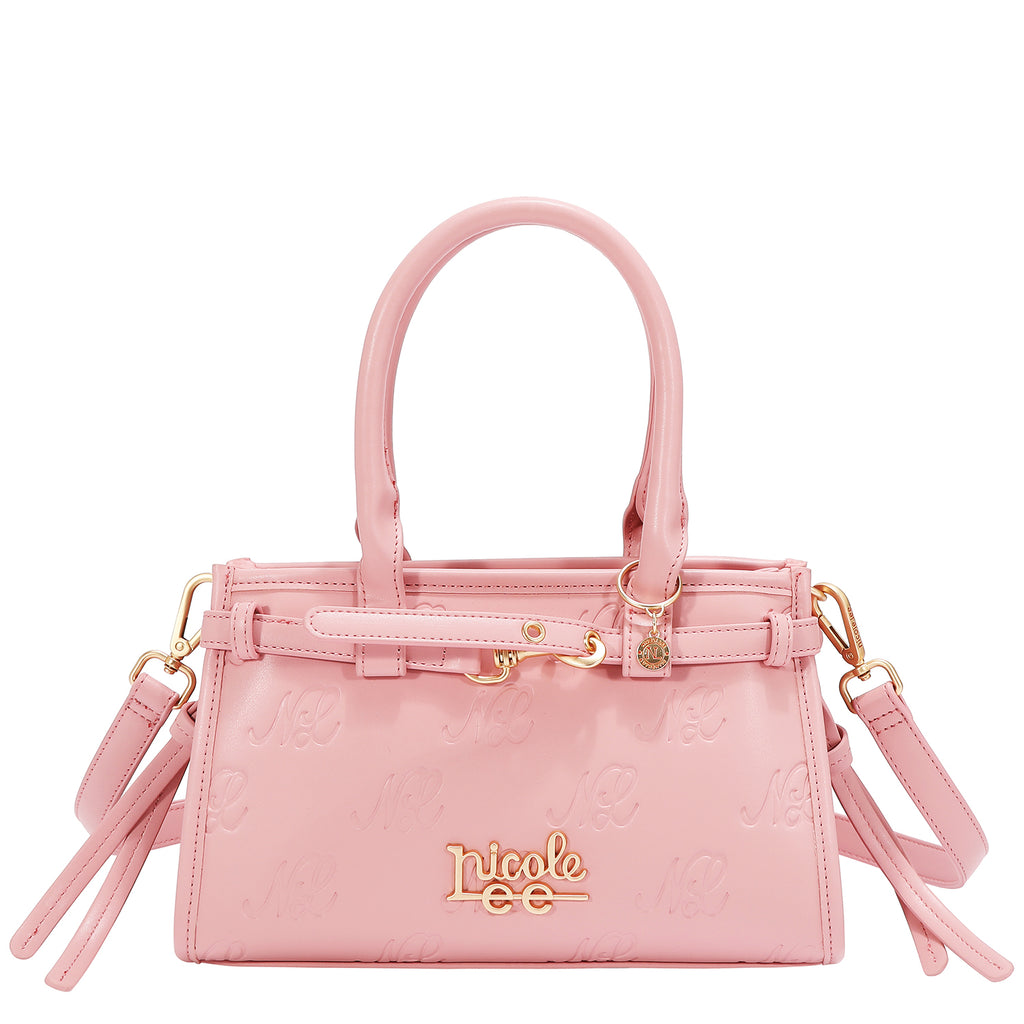 EMB17671 | Bolso de hombro con logotipo NL en relieve | Pink