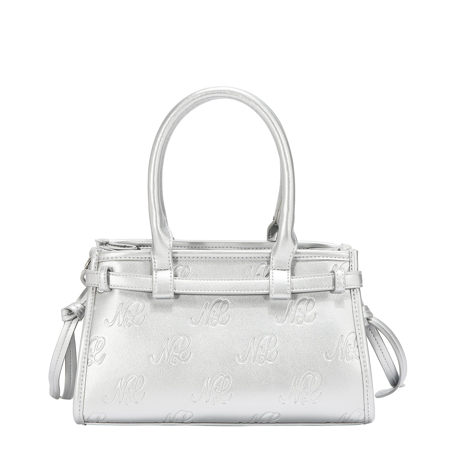 EMB17671 | Bolso de hombro con logotipo NL en relieve | Silver