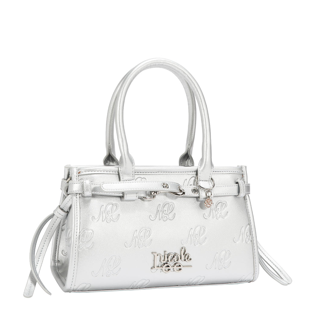 EMB17671 | Bolso de hombro con logotipo NL en relieve | Silver
