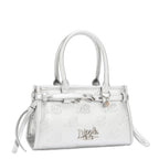 EMB17671 | Bolso de hombro con logotipo NL en relieve | Silver