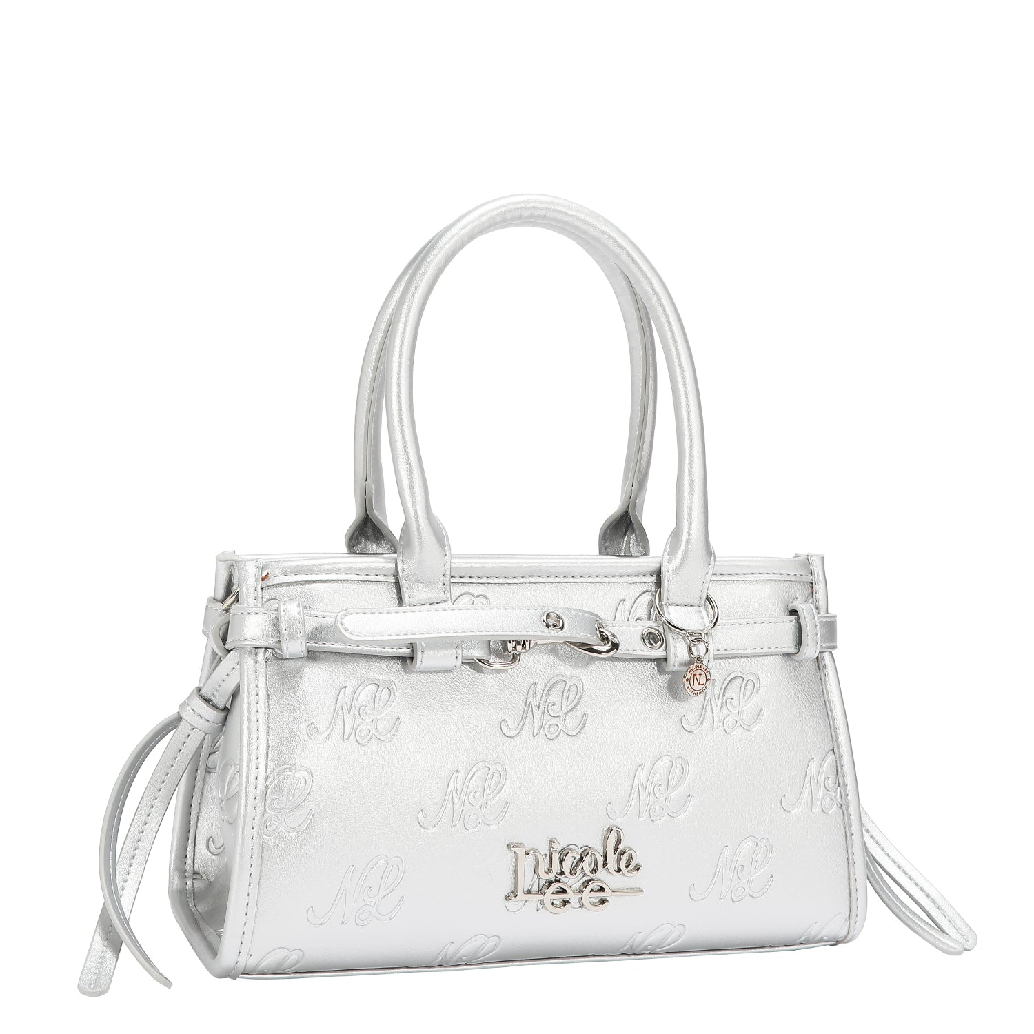 EMB17671 | Bolso de hombro con logotipo NL en relieve | Silver