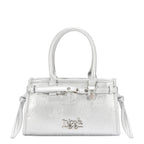 EMB17671 | Bolso de hombro con logotipo NL en relieve | Silver