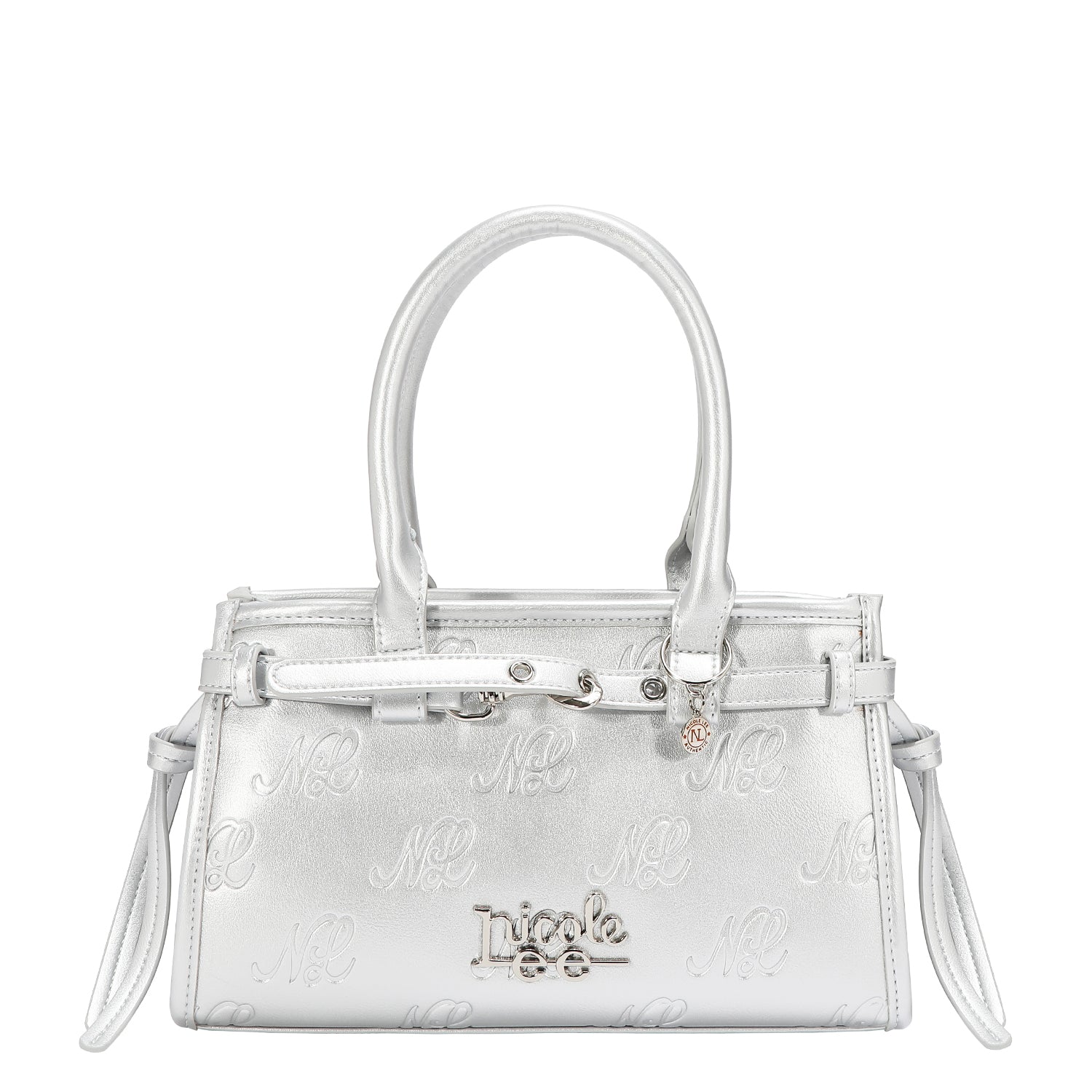 EMB17671 | Bolso de hombro con logotipo NL en relieve | Silver