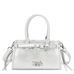 EMB17671 | Bolso de hombro con logotipo NL en relieve | Silver