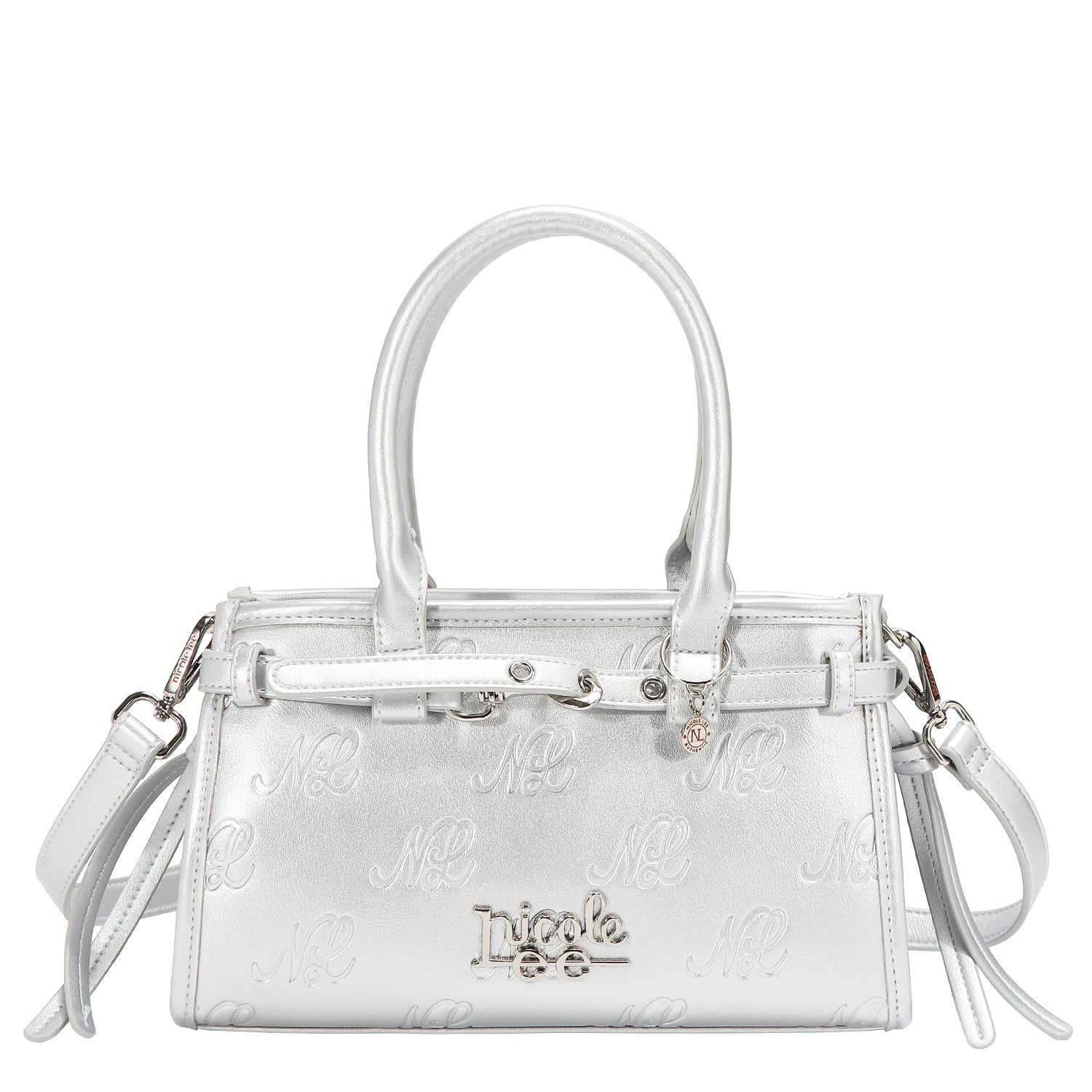 EMB17671 | Bolso de hombro con logotipo NL en relieve | Silver