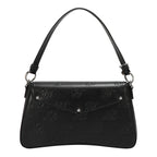 EMB17674 | Bolso tipo bowling con logotipo NL en relieve | Black