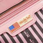 EMB17674 | Bolso tipo bowling con logotipo NL en relieve | Pink