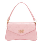 EMB17674 | Bolso tipo bowling con logotipo NL en relieve | Pink