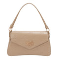 EMB17674 | Bolso tipo bowling con logotipo NL en relieve | Taupe