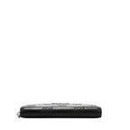 EMB8035 | Cartera con cremallera y logotipo NL en relieve | Black