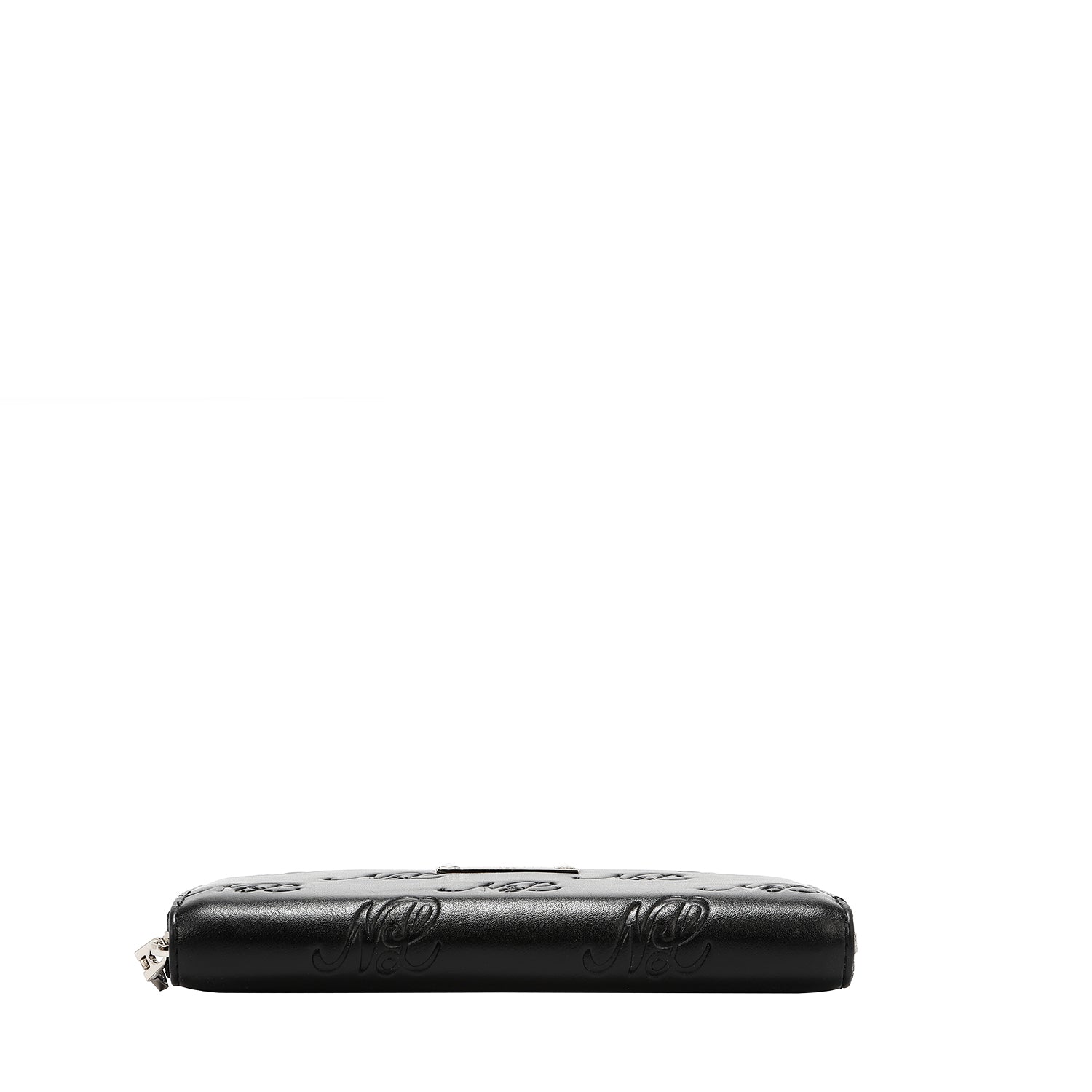 EMB8035 | Cartera con cremallera y logotipo NL en relieve | Black