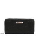 EMB8035 | Cartera con cremallera y logotipo NL en relieve | Black