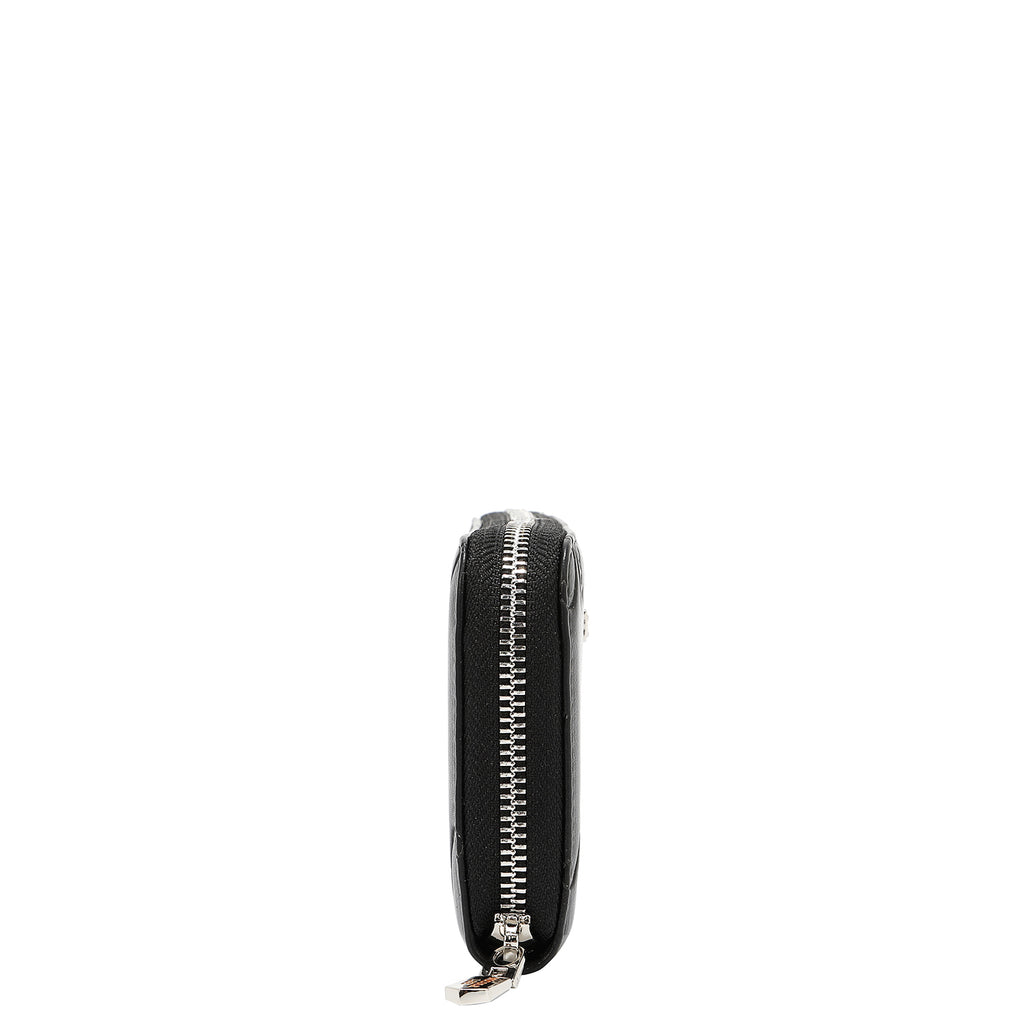 EMB8035 | Cartera con cremallera y logotipo NL en relieve | Black