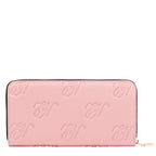 EMB8035 | Cartera con cremallera y logotipo NL en relieve | Pink