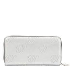 EMB8035 | Cartera con cremallera y logotipo NL en relieve | Silver