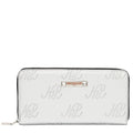 EMB8035 | Cartera con cremallera y logotipo NL en relieve | Silver