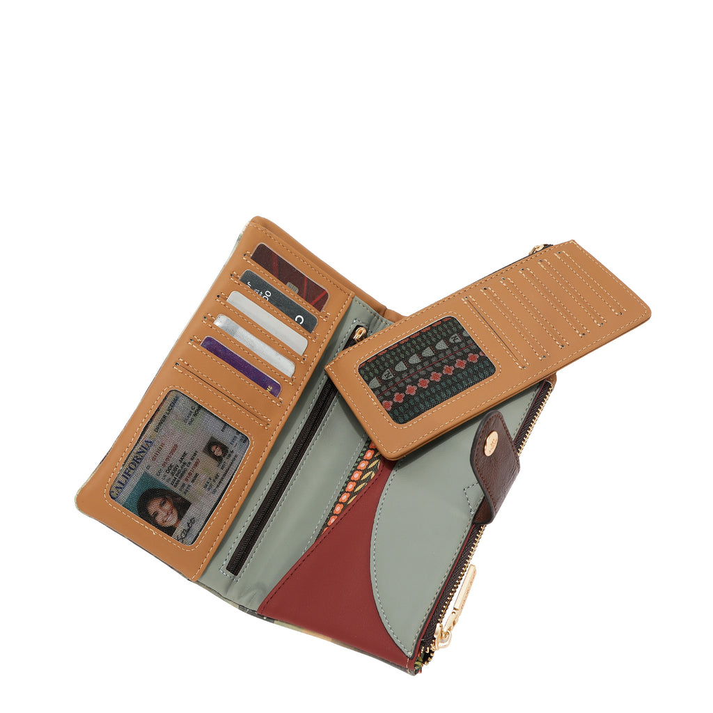 PRT7455 | Cartera plegable con cremallera de 2 piezas | Virtual Friend